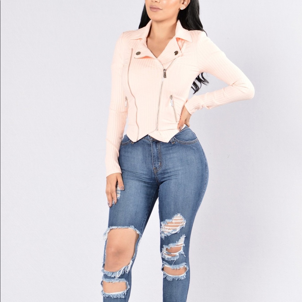 Peach jacket